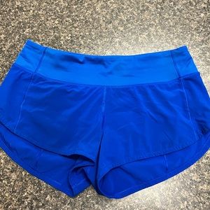 Lululemon Speed up Short 2.5 size 4 blue